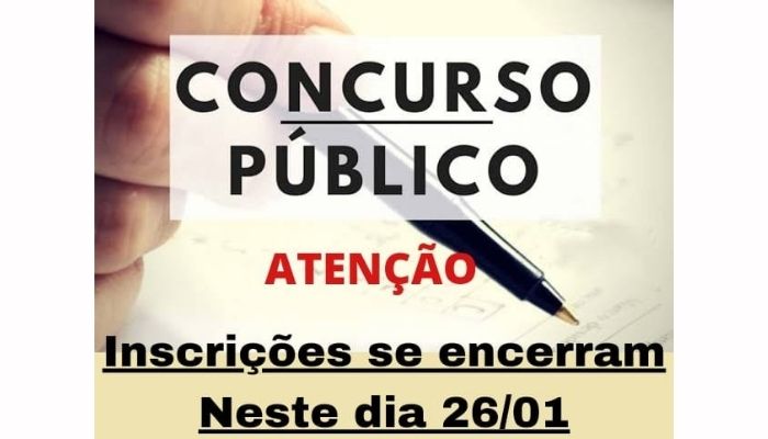 Rio Bonito – Encerram hoje as inscrições para o Concurso Público da Prefeitura